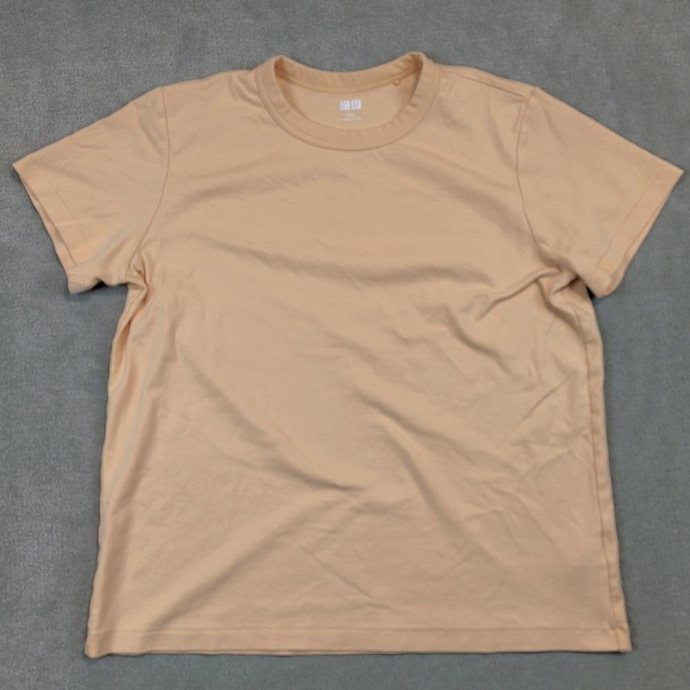Uniqlo U T-Shirt Womens XXL Peach Orange Cotton Crew Neck Short Sleeve Lemaire